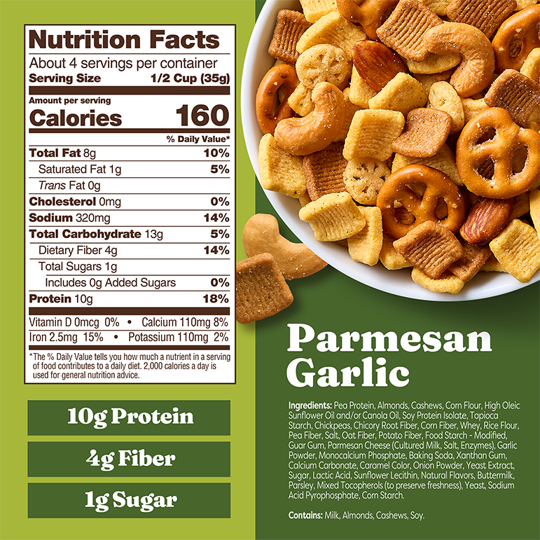 Parmesan Garlic Snack Mix