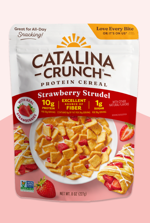 Strawberry Strudel with Strawberries Cereal